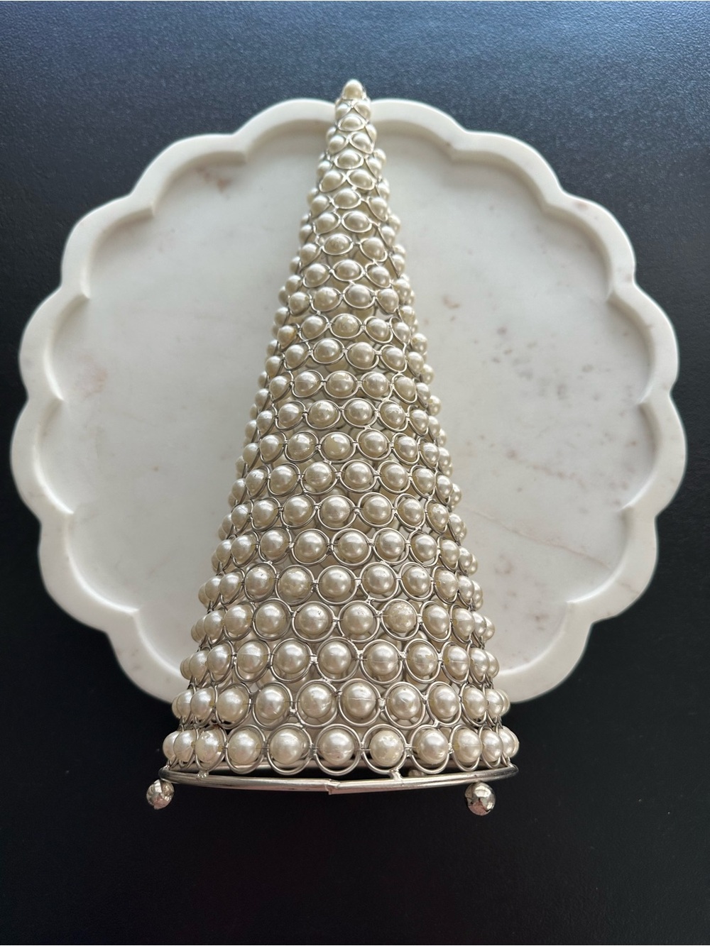 Rachel Zoe ~ Faux Pearl Christmas Tree Decor